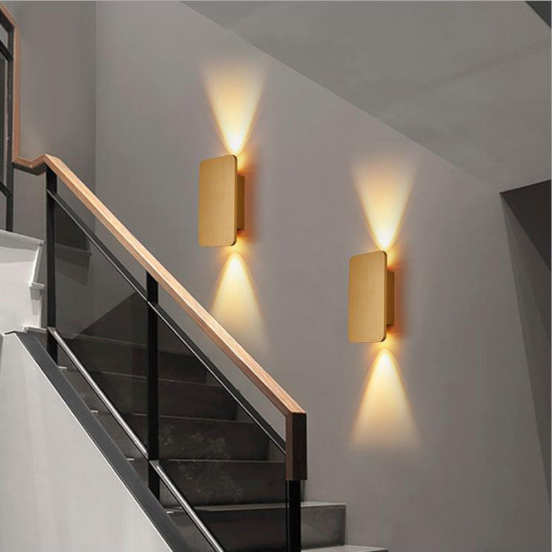 LED Wall Sconce Light Fixture – Modern Rectangular Indoor Wall Light