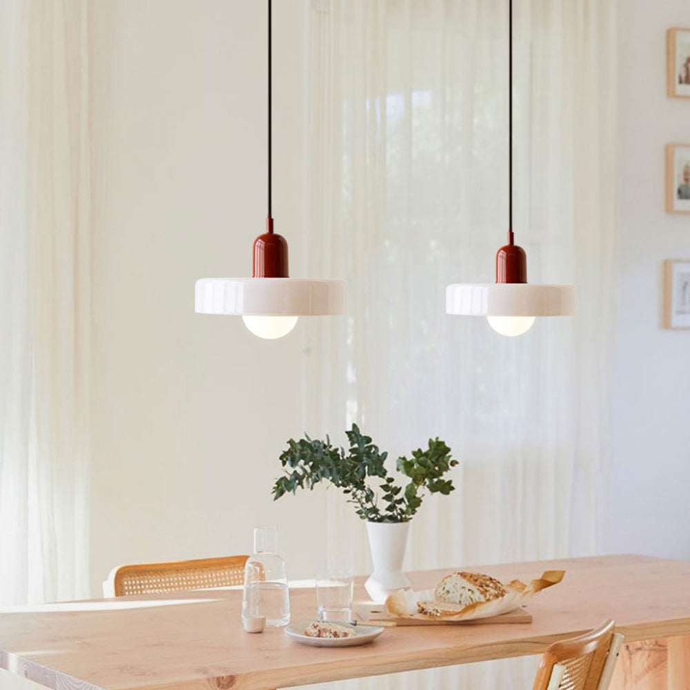 Glass Pendant Light Fixture – Modern Bauhaus Pendant Light