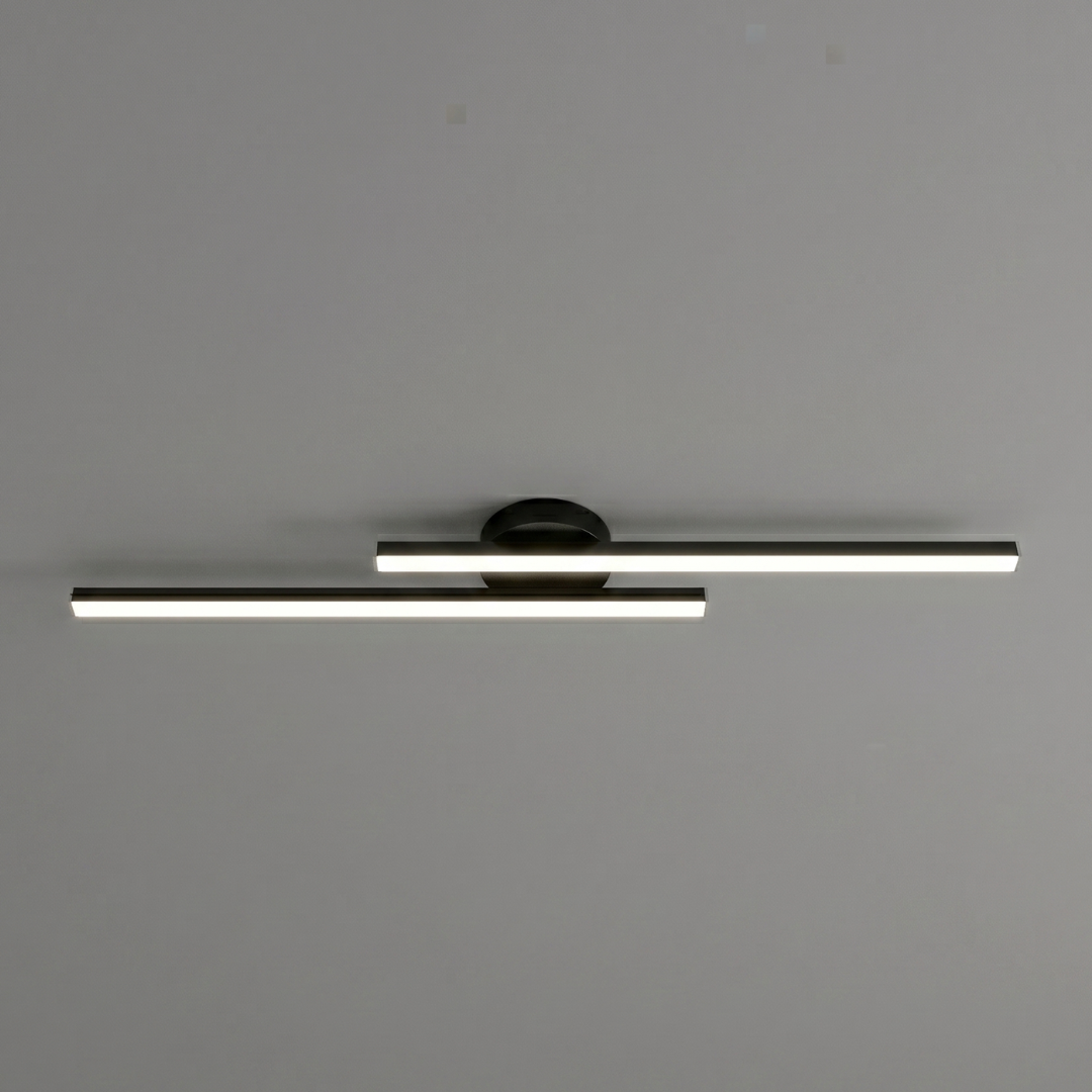 LED Ceiling Light Fixture – Modern Linear Semi-Flush Mount Ceiling Light