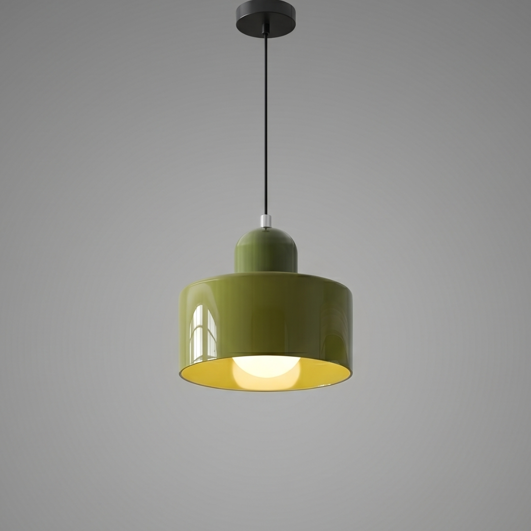 Glass Pendant Light Fixture – Modern Bauhaus Hanging Ceiling Light