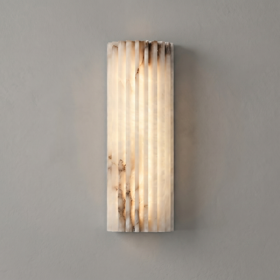 Alabaster Wall Sconce Light Fixture – Modern LED Wall Light