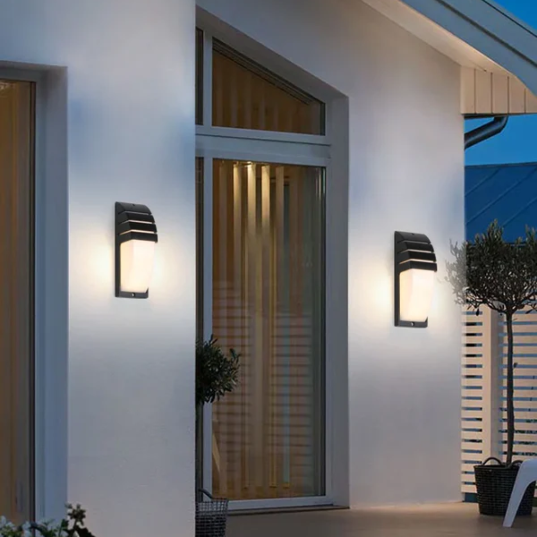 Outdoor Wall Light Fixture – Motion Sensor Waterproof LED Wall Lantern