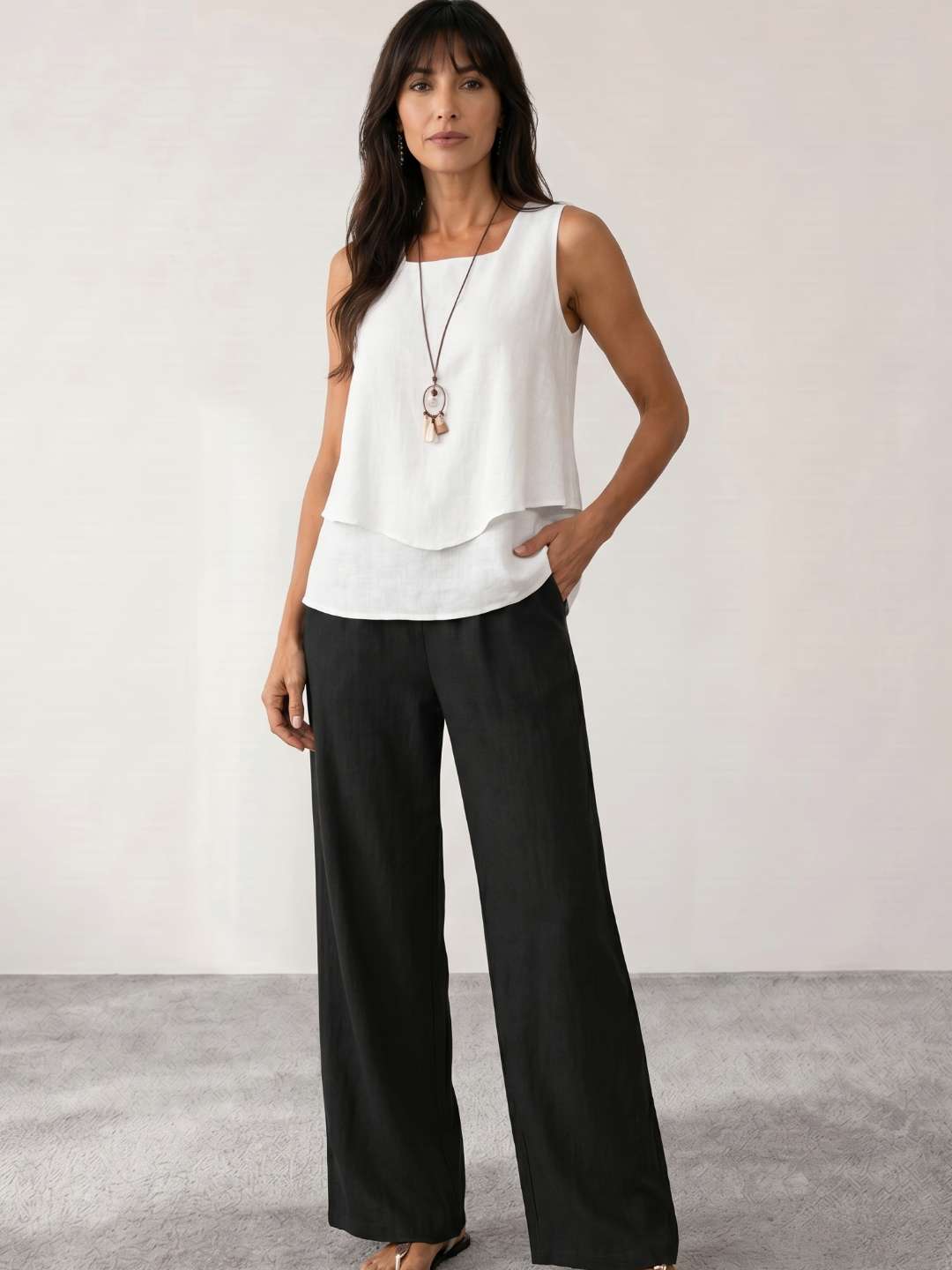 Printed Top – Elegant Warm-Weather Look