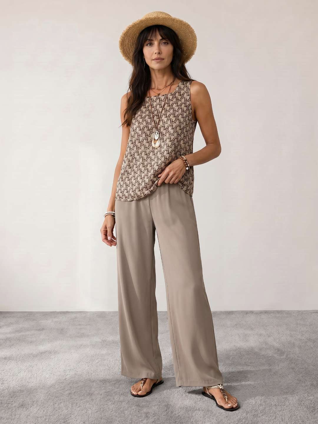 Printed Top – Elegant Warm-Weather Look