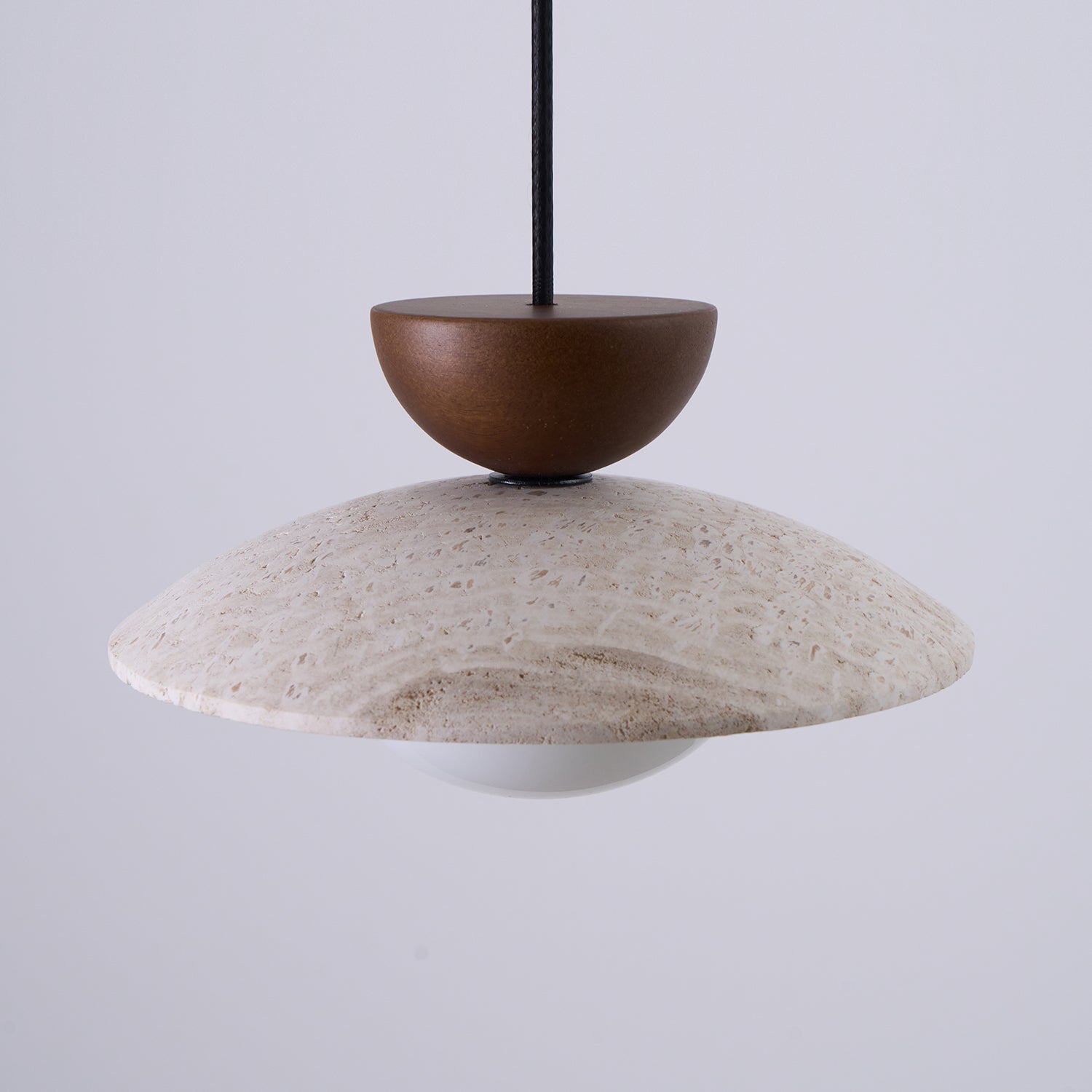 Travertine Pendant Light – Modern Stone Hanging Ceiling Light