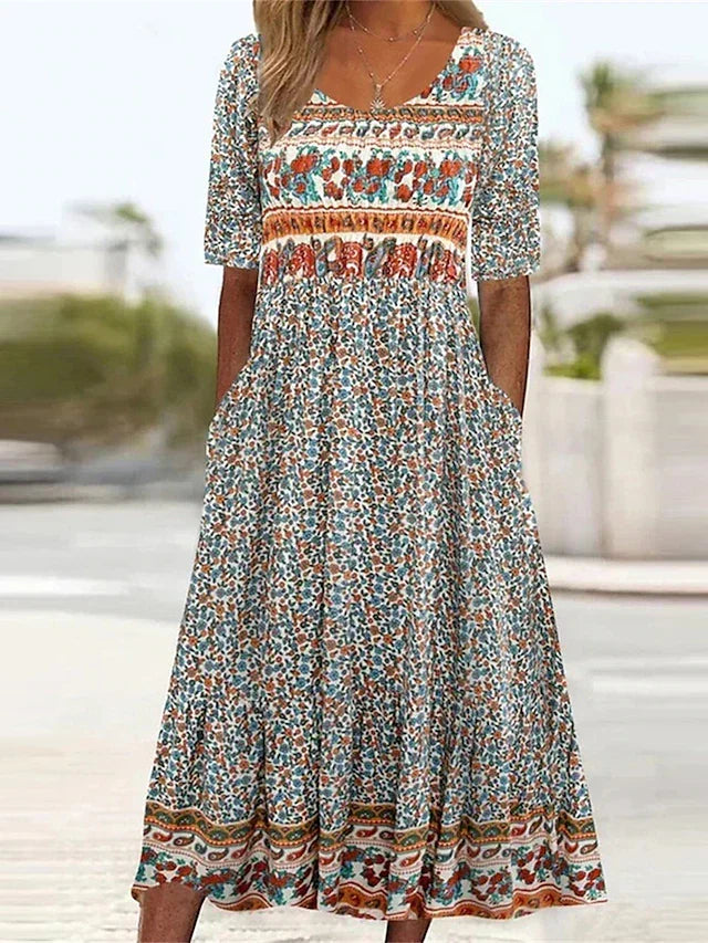 Boho Midi Dress – Effortless Summer Style