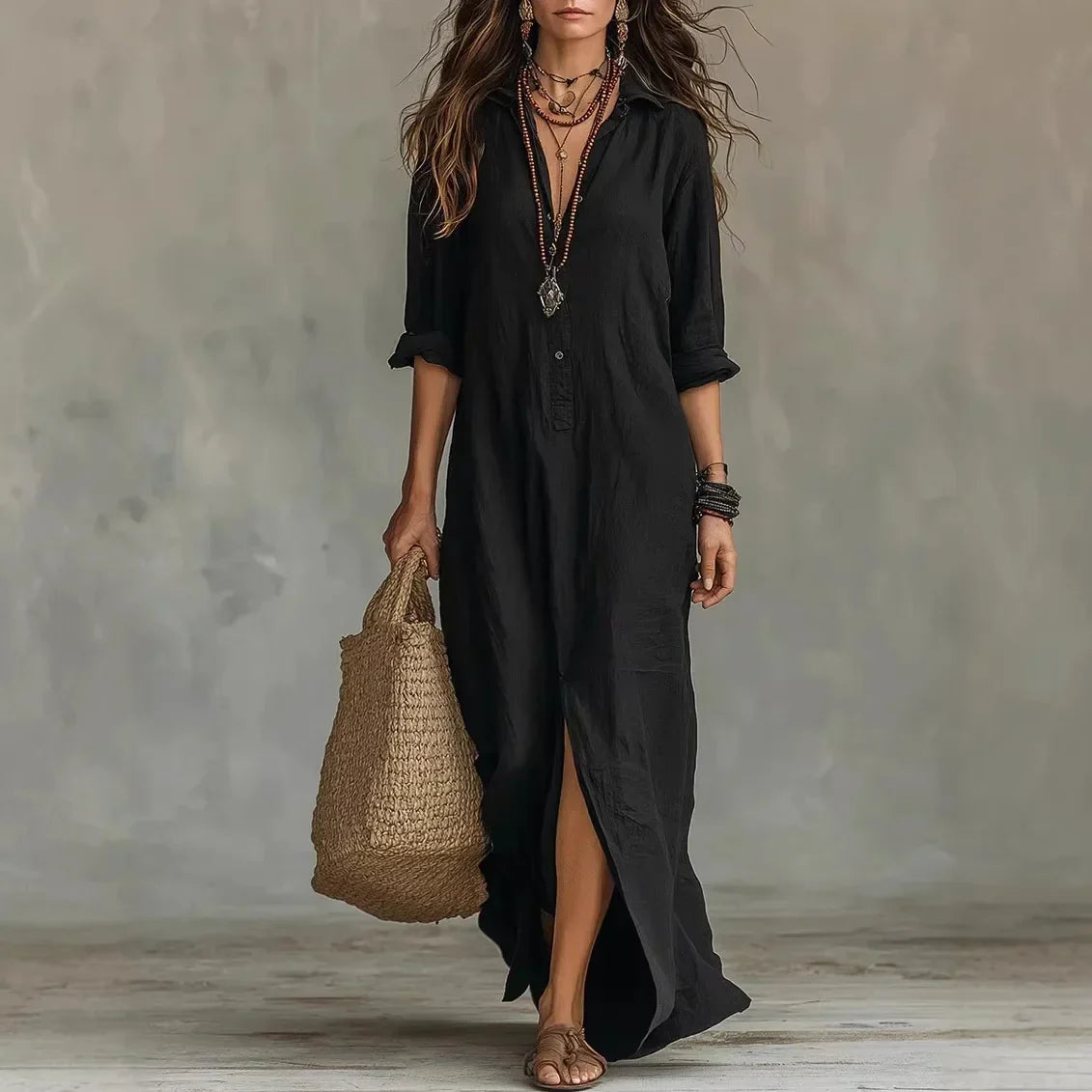 Collared Dress – Relaxed Holiday Look
