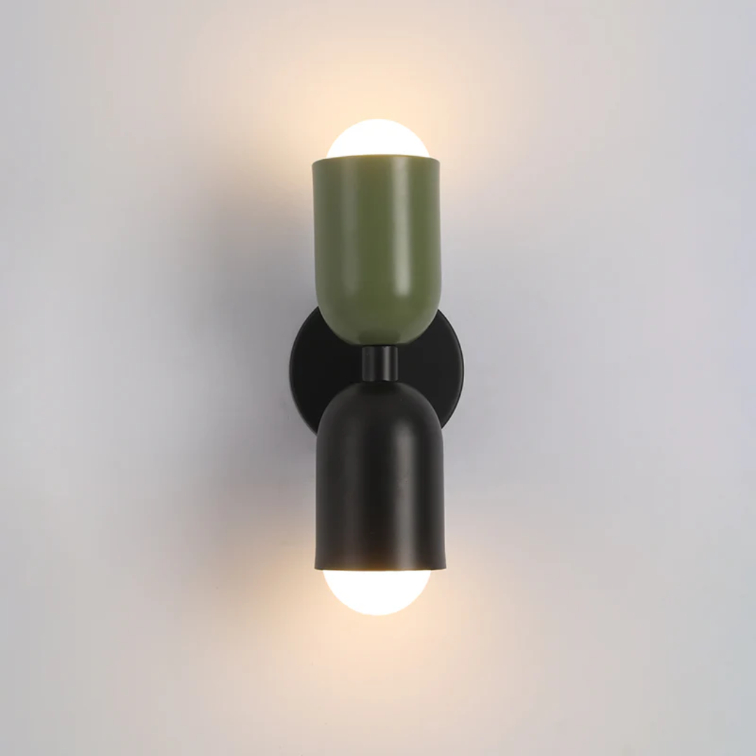 LED Wall Sconce Light Fixture – Modern Up and Down Cylinder Wall Light