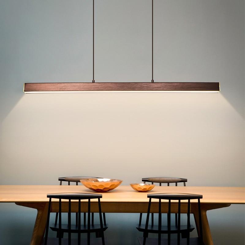 LED Pendant Light Fixture – Modern Linear Kitchen Island Ceiling Light
