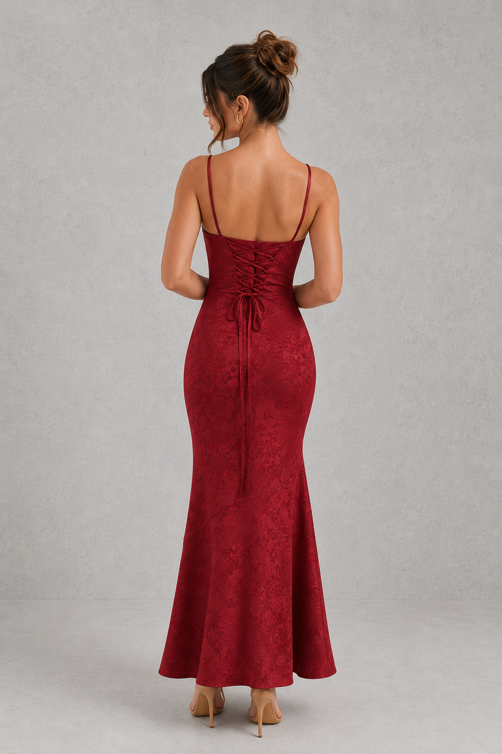 Floral Maxi Cowl Dress – Evening-Ready Elegance