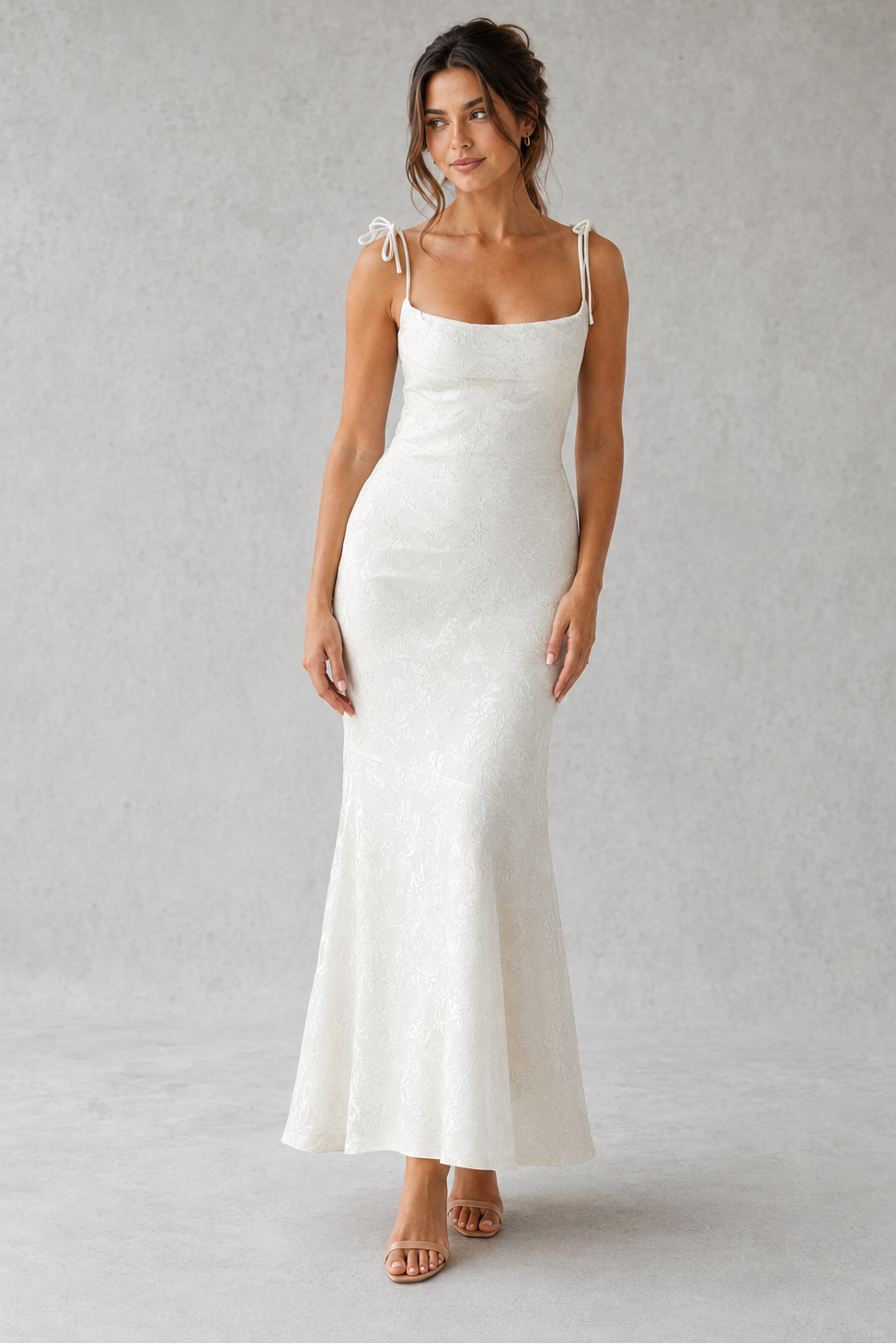 Floral Maxi Cowl Dress – Evening-Ready Elegance