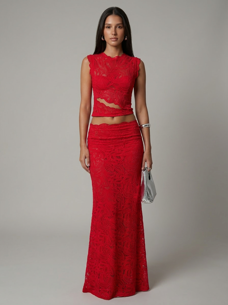 Floral Maxi High-Neck Dress – Evening-Ready Elegance