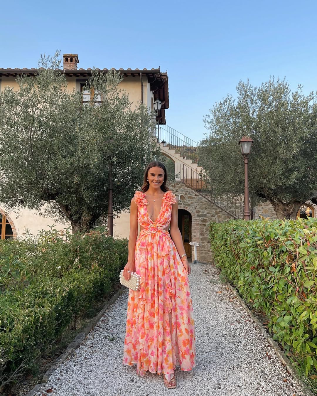 Floral Maxi Sleeveless Wedding Guest Dress – Effortless Elegance