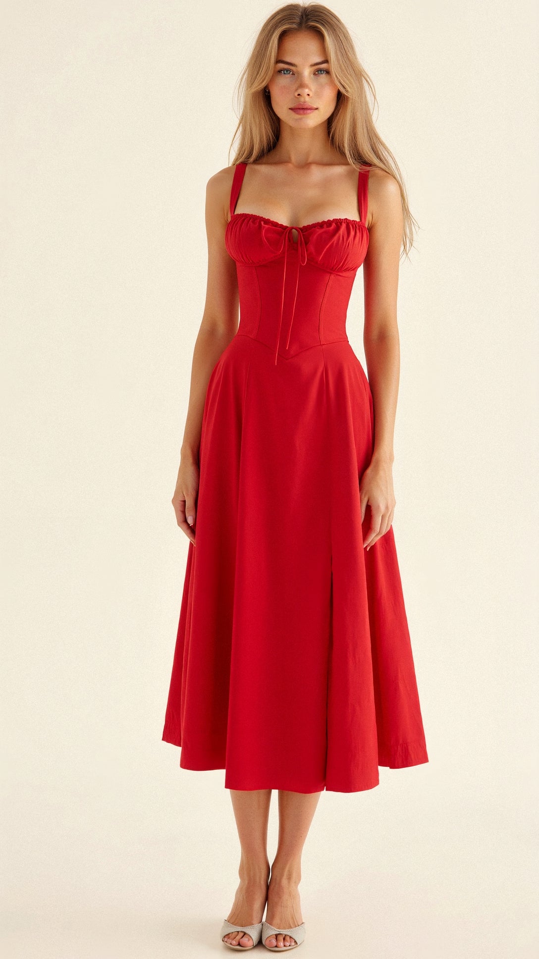 Floral Midi Dress – Evening-Ready Elegance