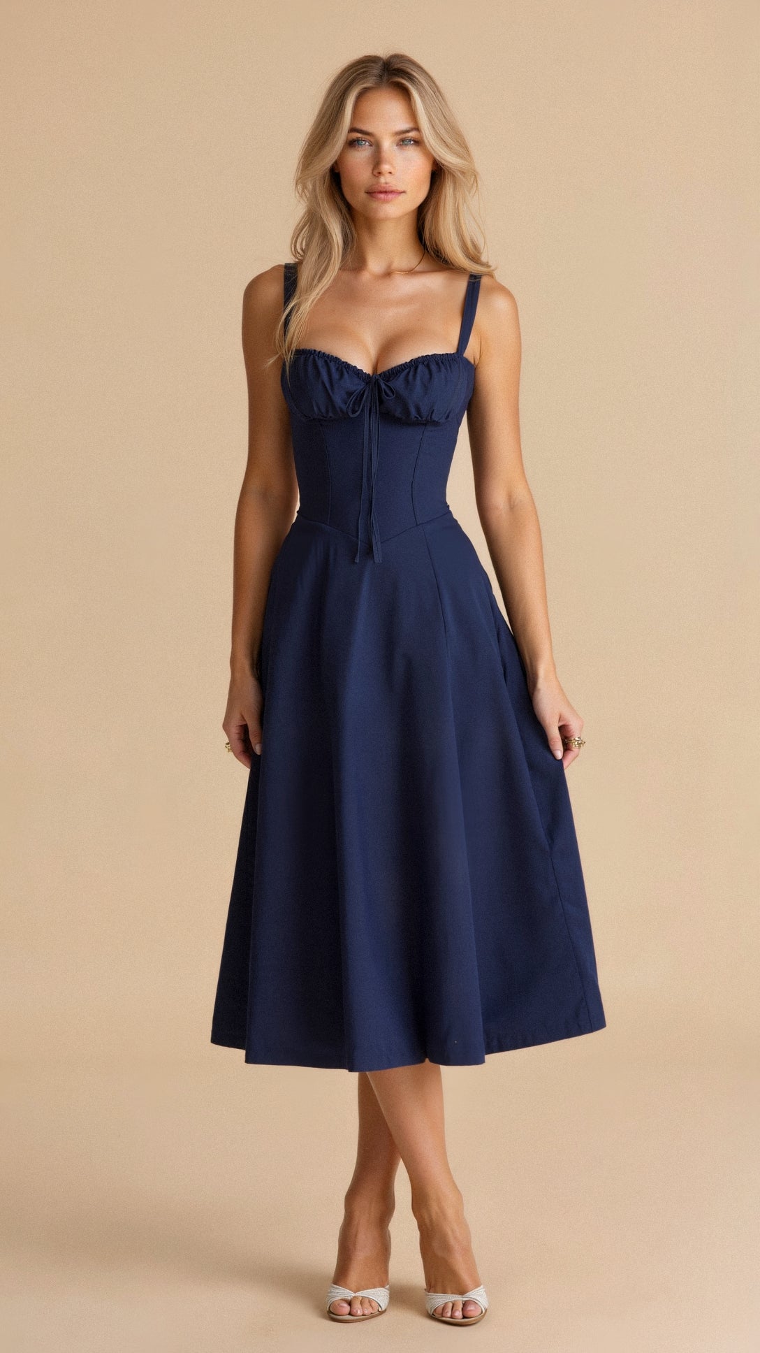 Floral Midi Dress – Evening-Ready Elegance
