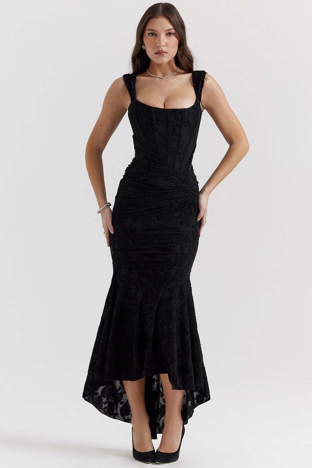 Floral Midi Dress – Evening-Ready Elegance