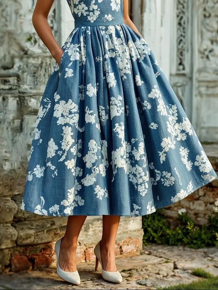 Floral Midi Wedding Guest Dress – Formal Wedding Guest Look