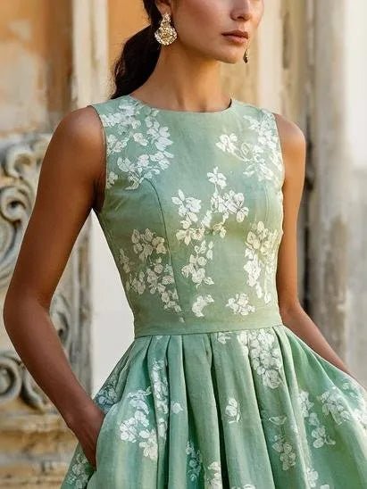 Floral Midi Wedding Guest Dress – Formal Wedding Guest Look