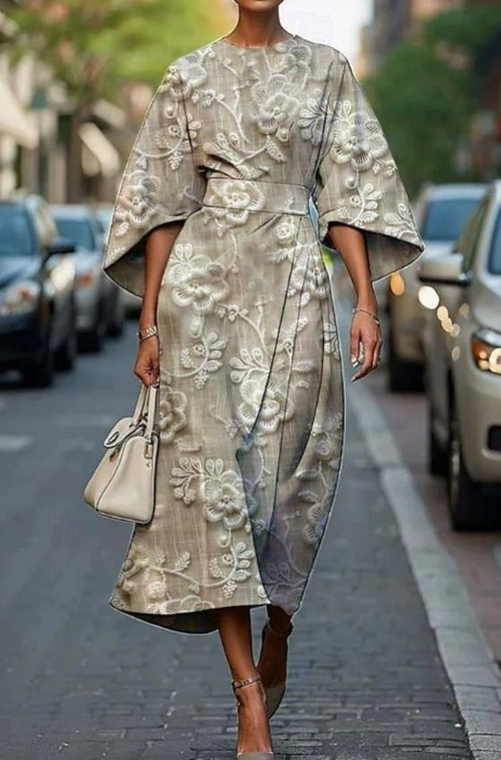Floral Midi Wedding Guest Dress – Refined Summer Occasion Style