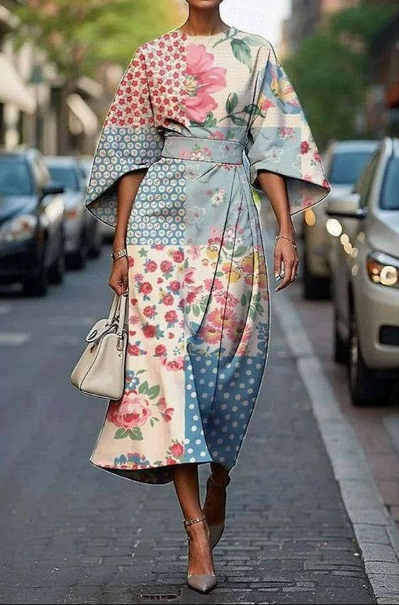 Floral Midi Wedding Guest Dress – Refined Summer Occasion Style