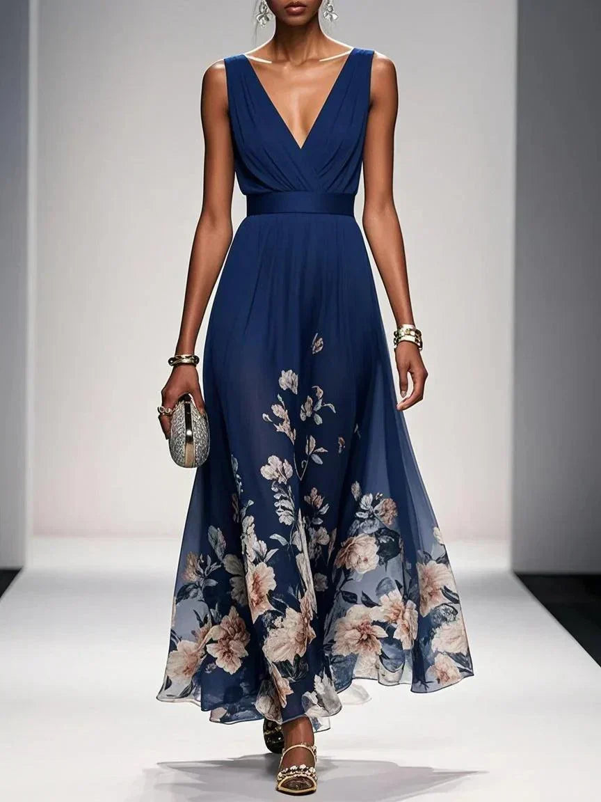 Floral Wrap Jumpsuit – Elegant Occasion Silhouette