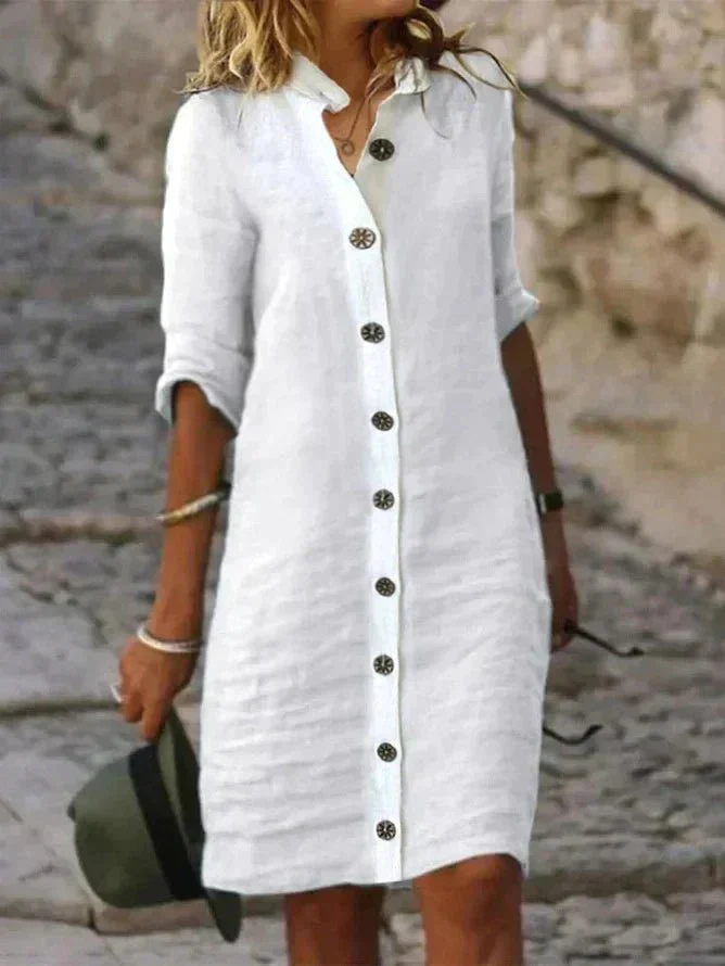 Lace Collared Dress – Polished Daytime Style