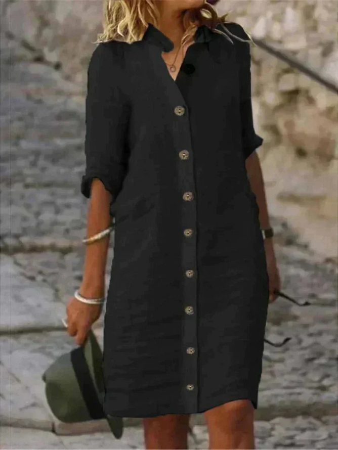Lace Collared Dress – Polished Daytime Style
