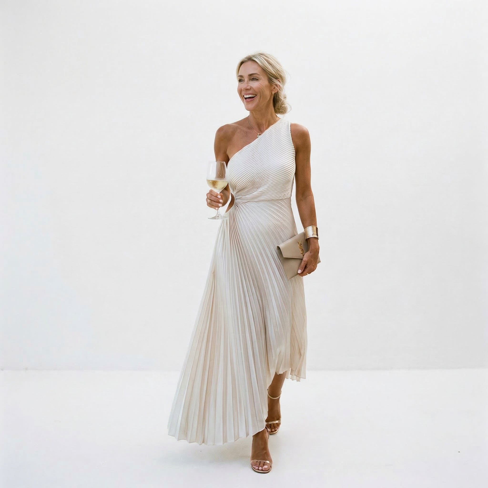 Maxi A-Line Wedding Guest Dress – Polished Warm-Weather Look
