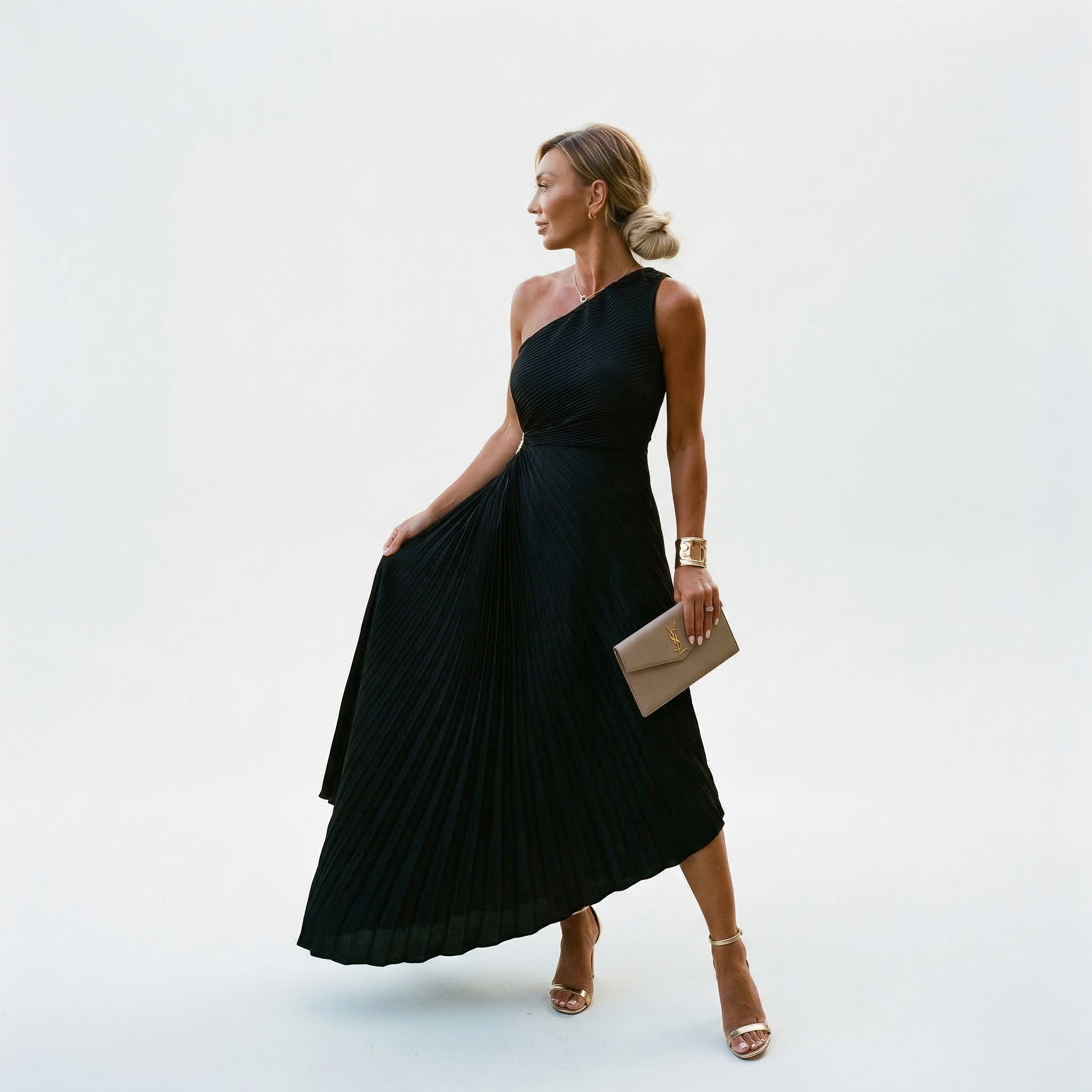 Maxi A-Line Wedding Guest Dress – Polished Warm-Weather Look