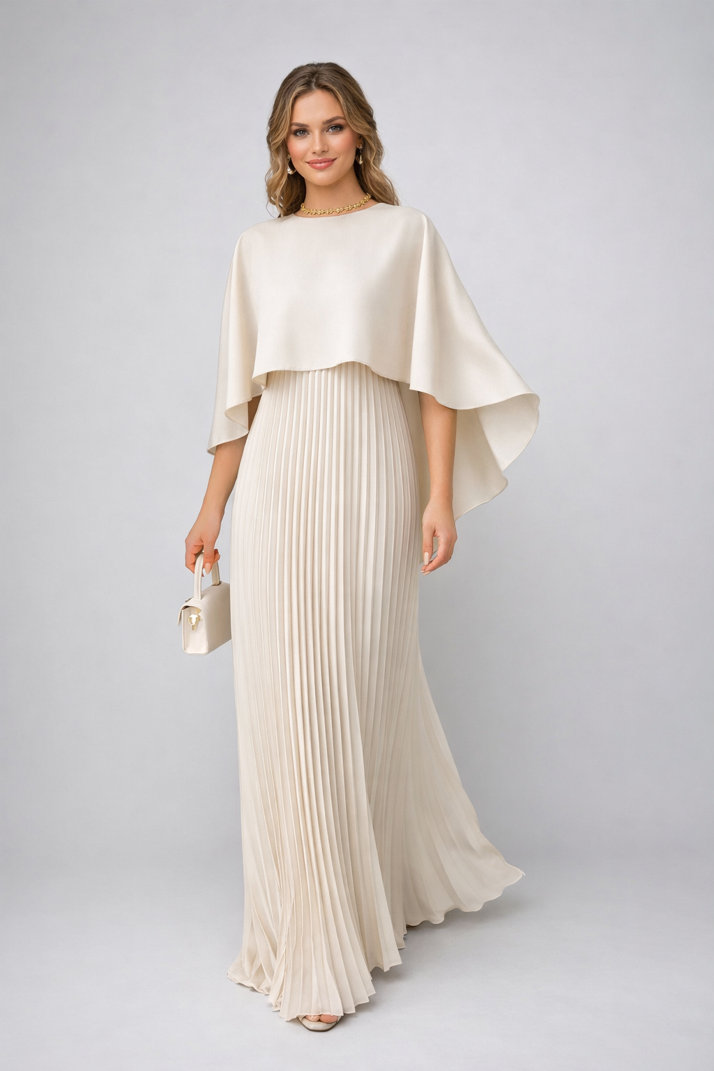 Maxi Pleated Dress – Elegant Occasion Silhouette