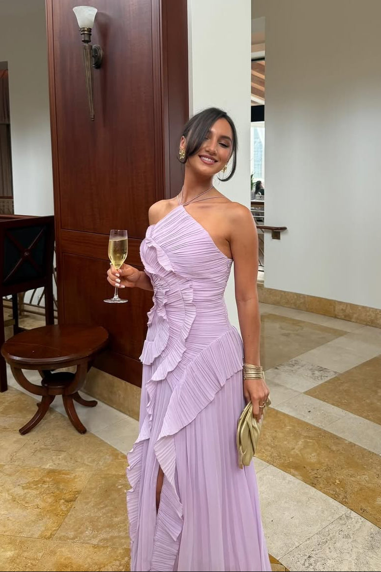 Maxi Pleated Dress – Elegant Occasion Silhouette