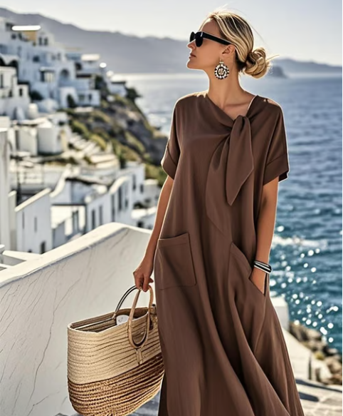 Maxi Round-Neck Dress – Effortless Summer Style