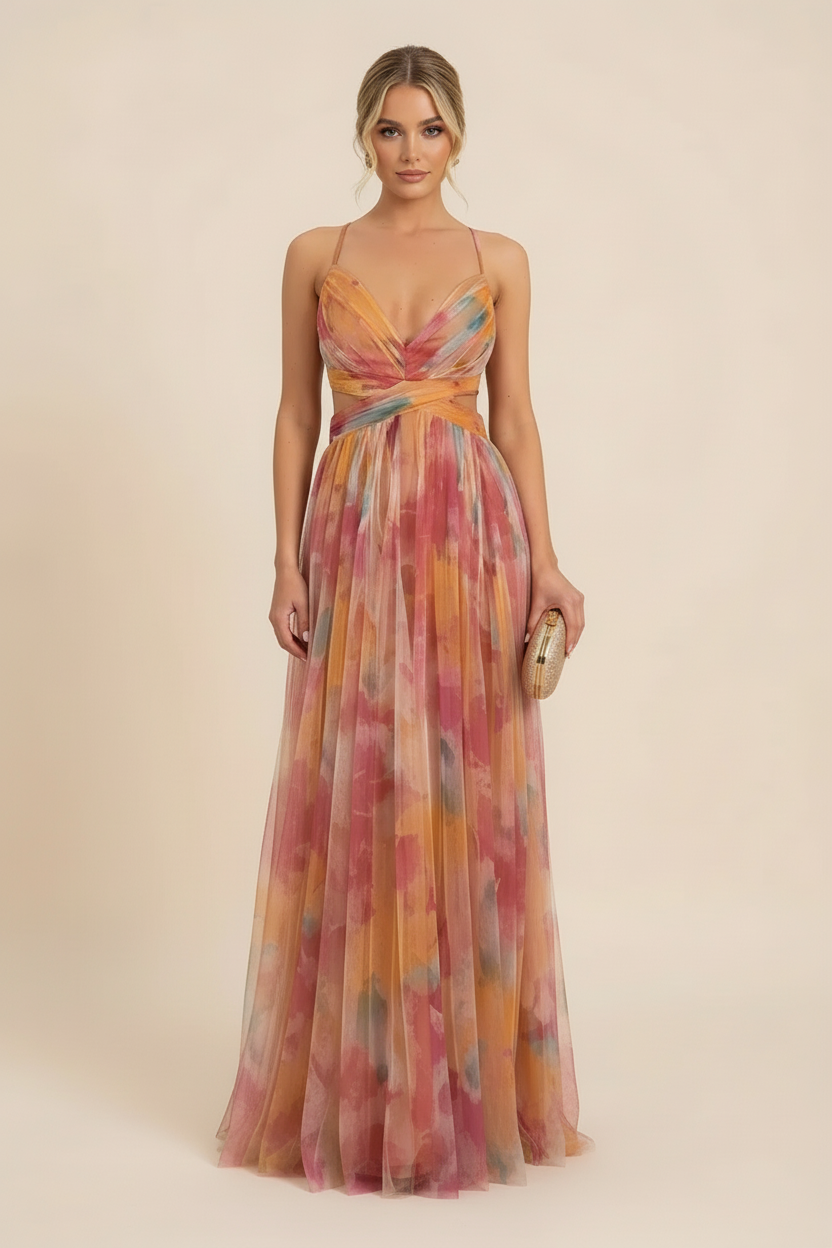 Maxi Sleeveless Wedding Guest Dress – Refined Occasion Look