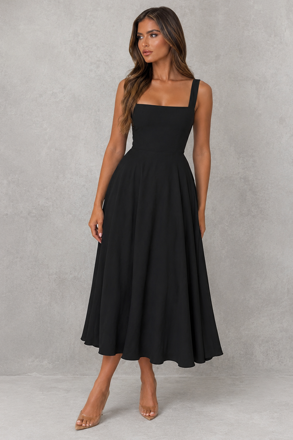 Midi A-Line Dress – Smart Everyday Style