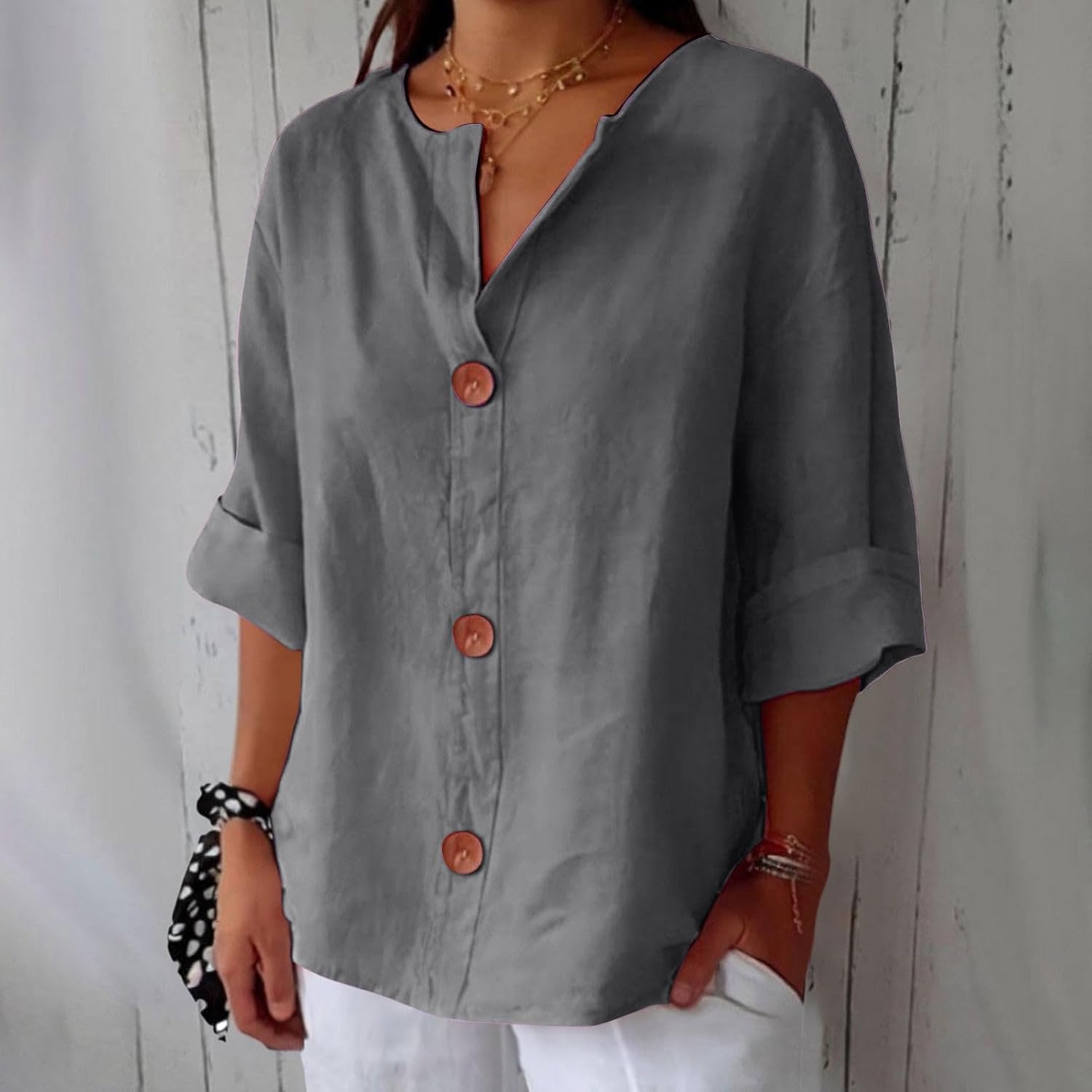 Midi Collared Blouse – Elegant Occasion Silhouette
