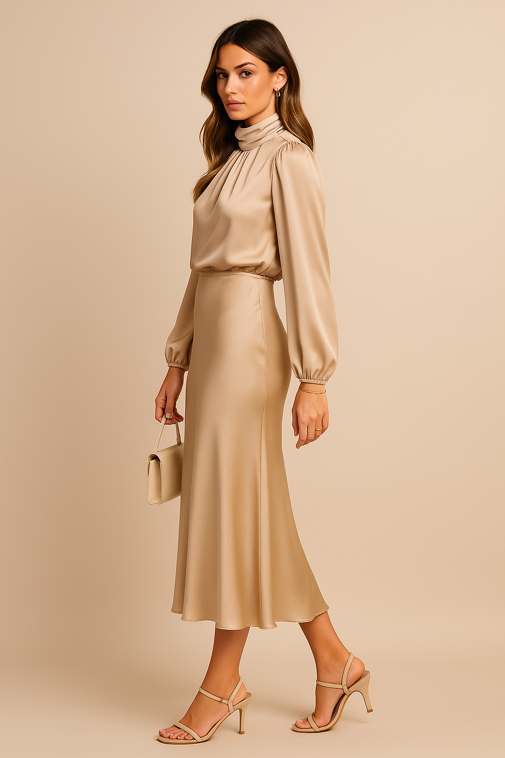 Midi High Dress – Elegant Occasion Silhouette