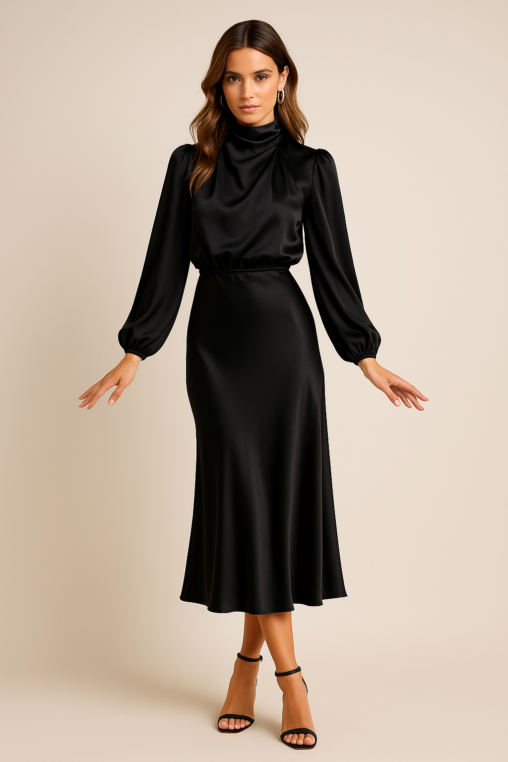 Midi High Dress – Elegant Occasion Silhouette