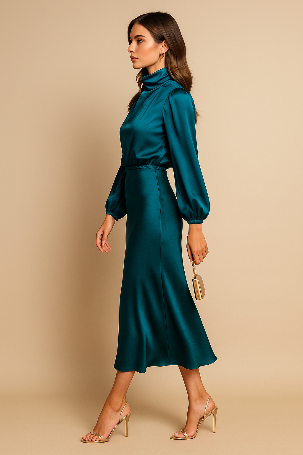 Midi High Dress – Elegant Occasion Silhouette