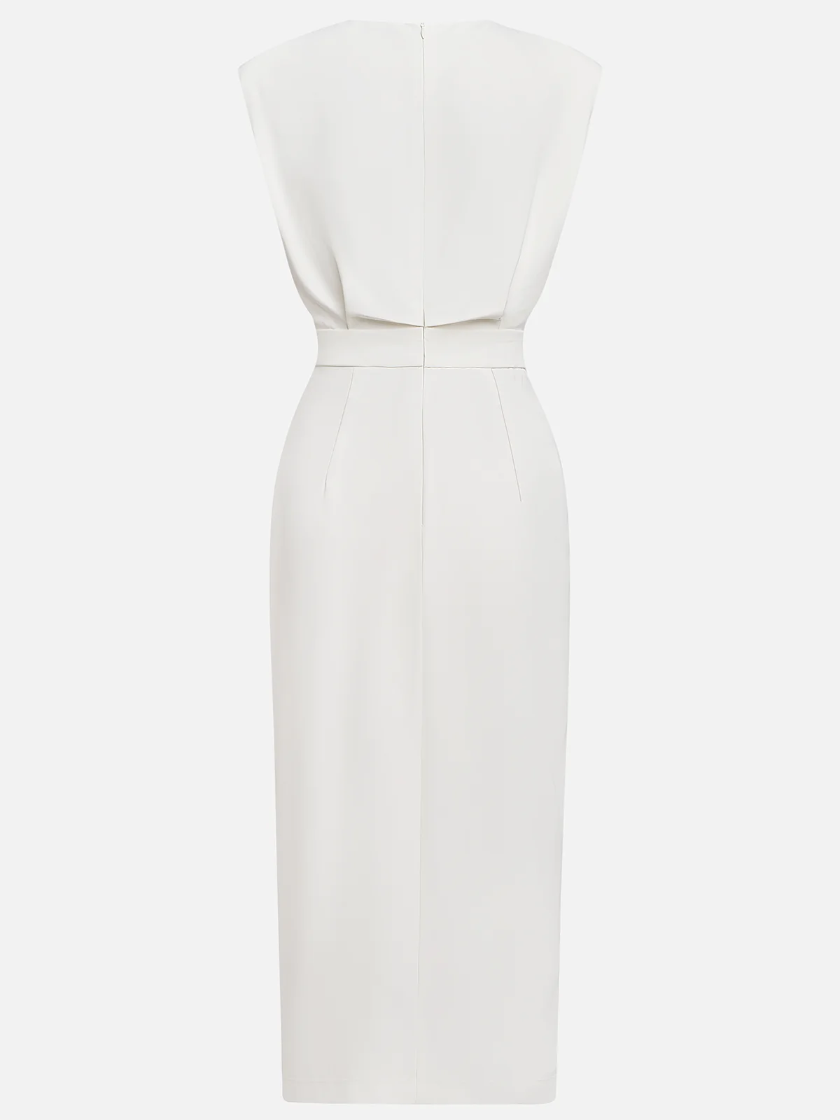 Midi Round-Neck Dress – Elegant Warm-Weather Look