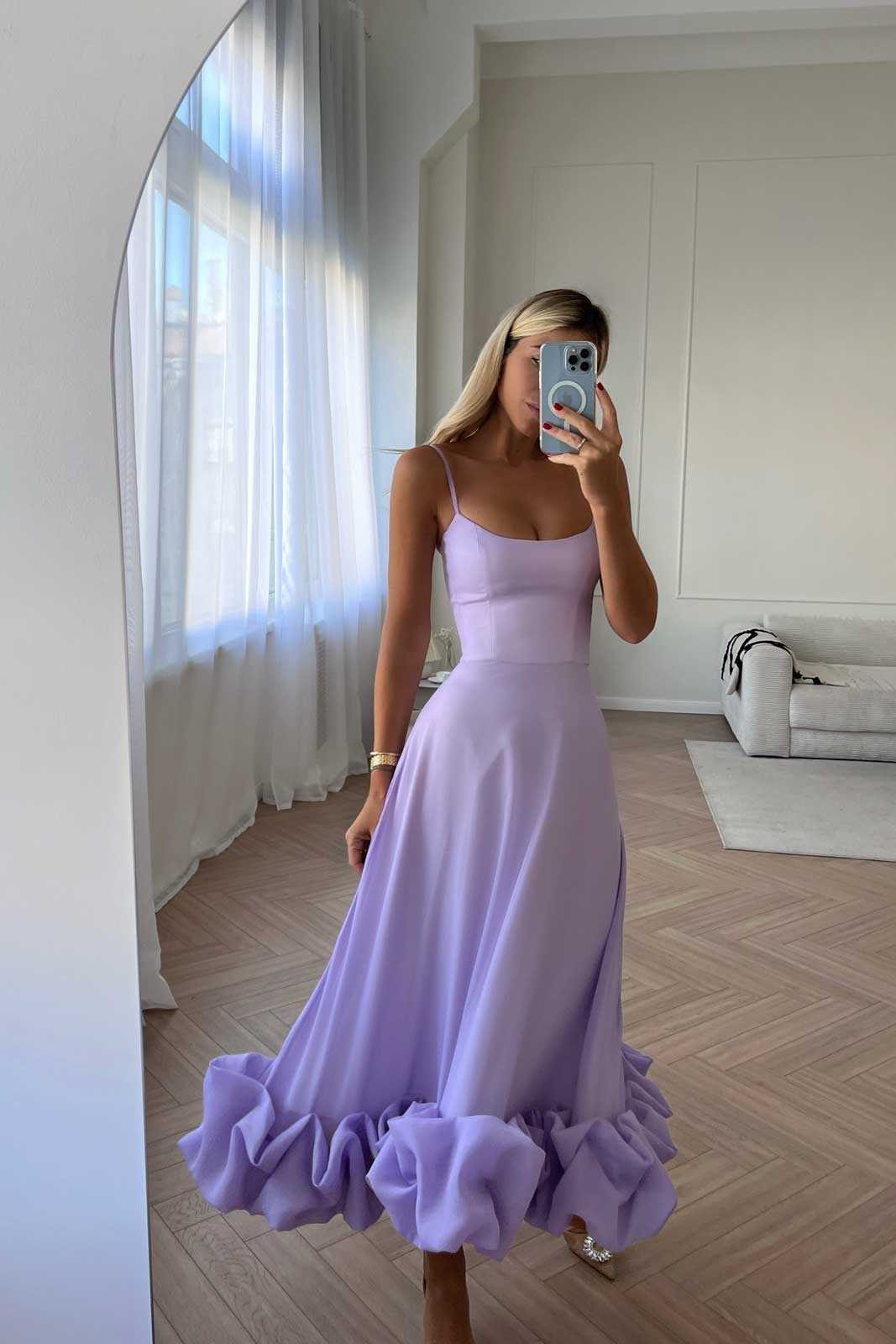 Midi Sleeveless Dress – Elegant Occasion Silhouette