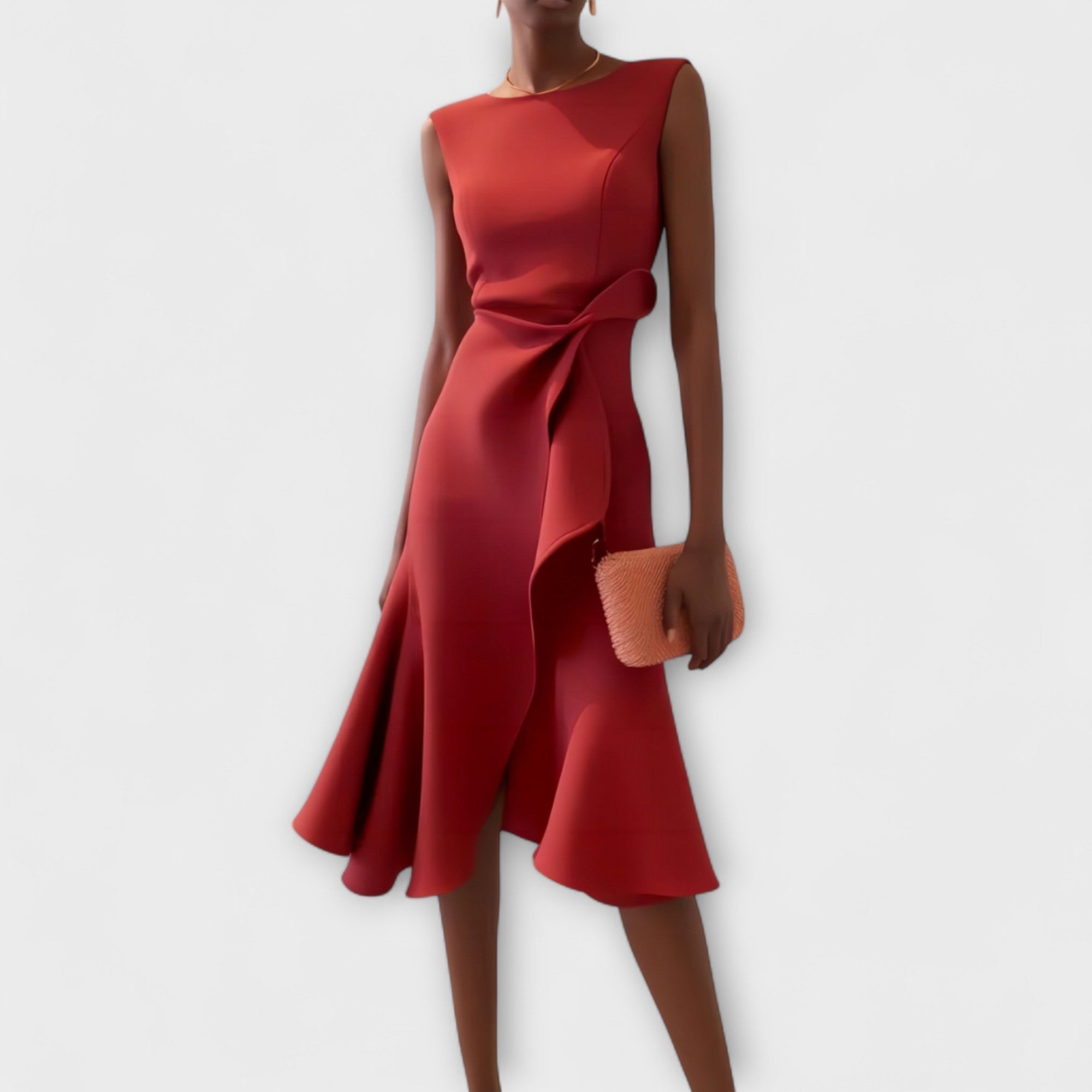 Midi Sleeveless Dress – Evening-Ready Elegance