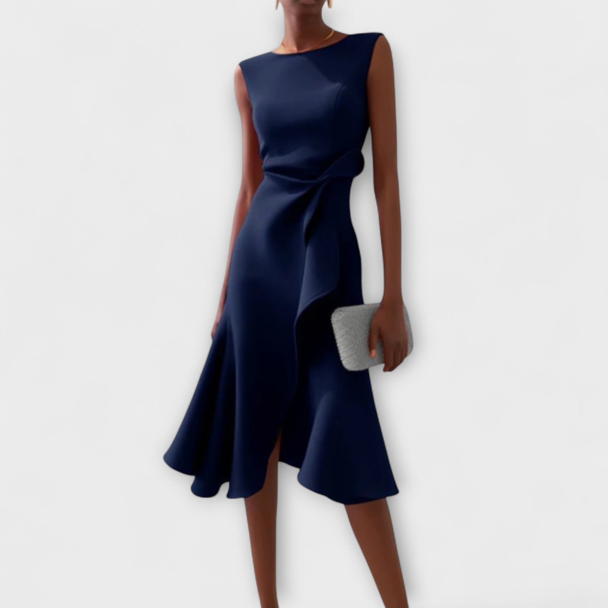 Midi Sleeveless Dress – Evening-Ready Elegance
