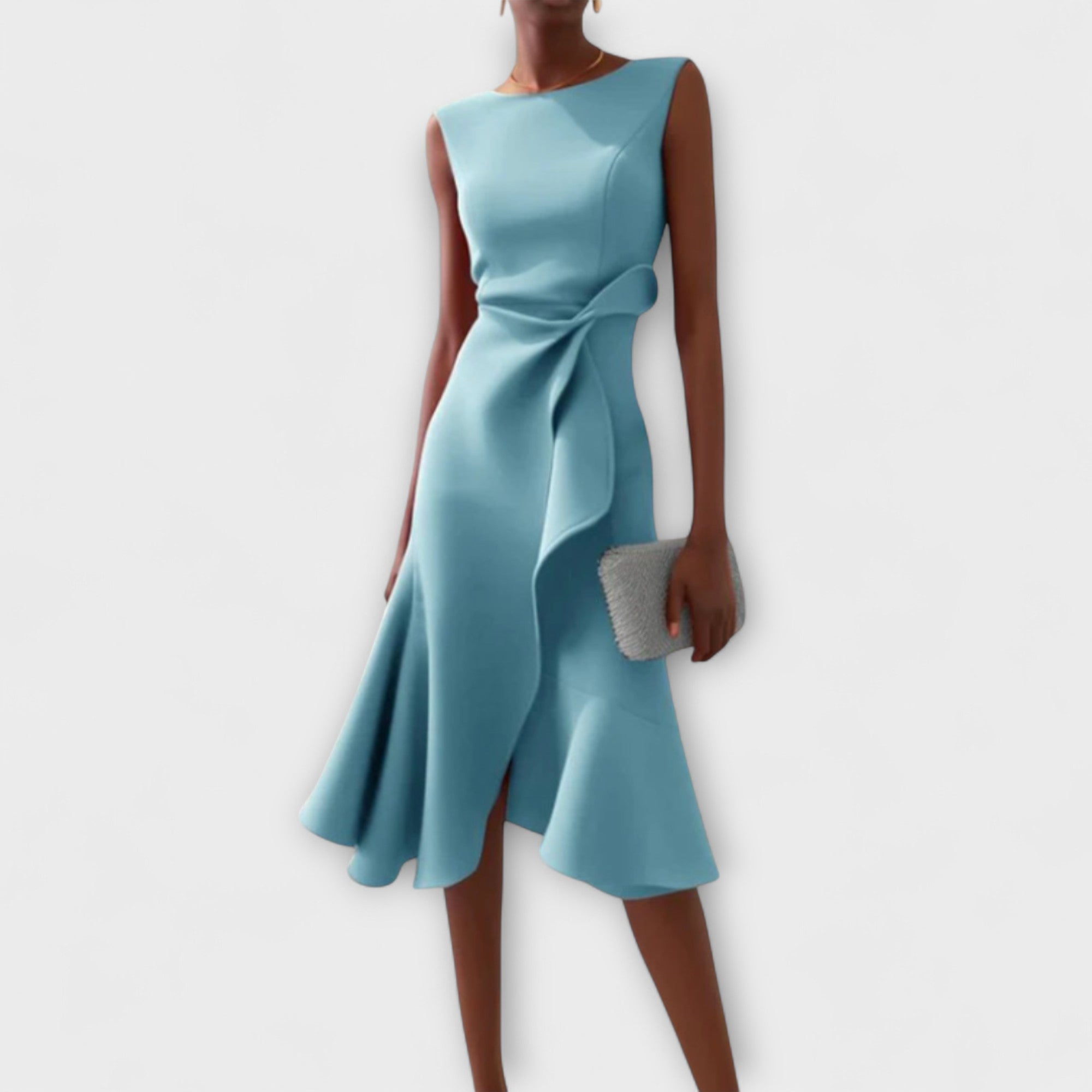 Midi Sleeveless Dress – Evening-Ready Elegance