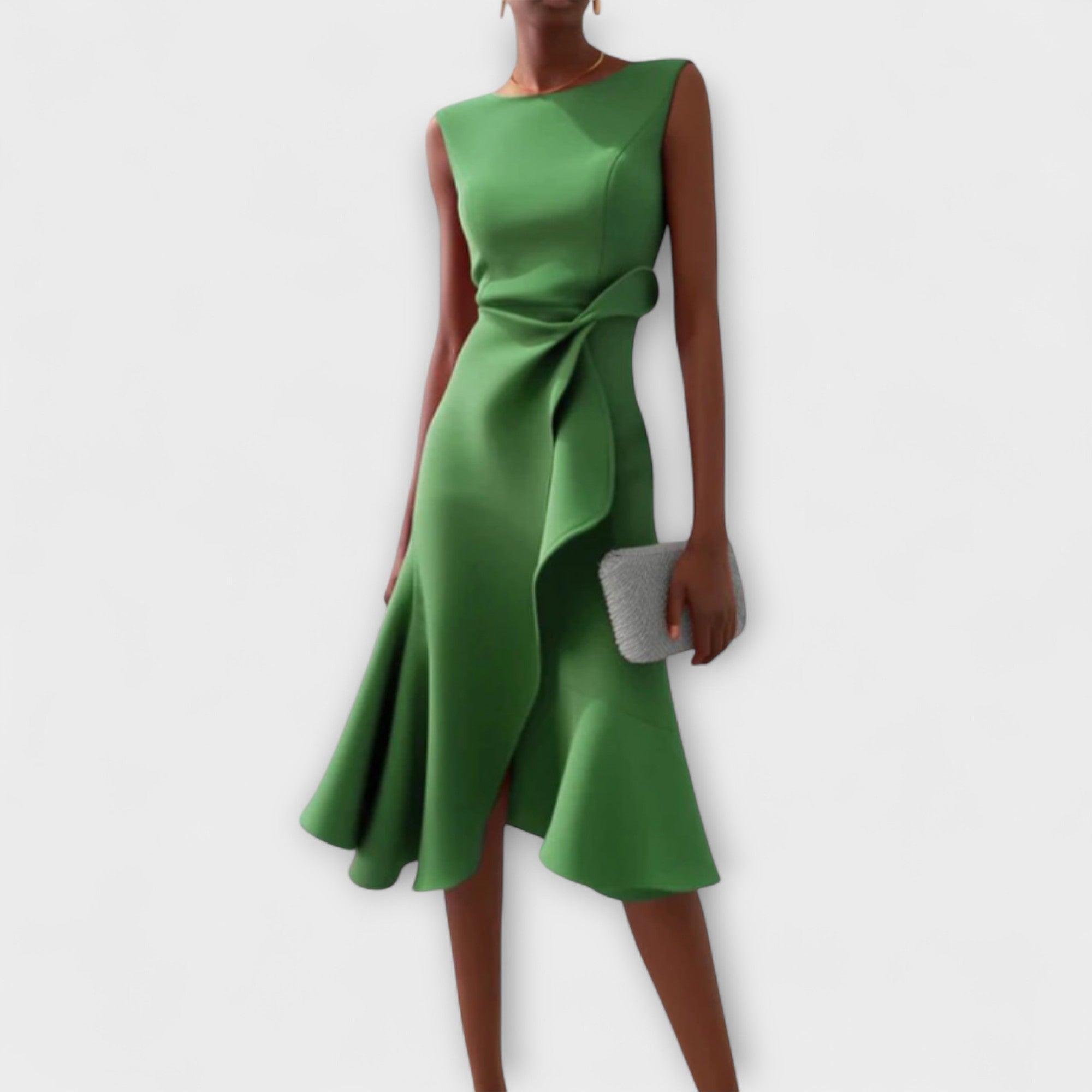 Midi Sleeveless Dress – Evening-Ready Elegance