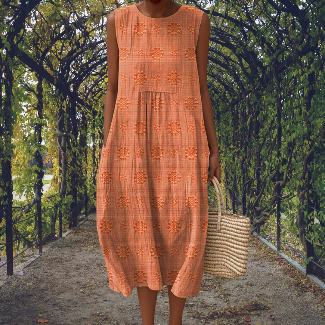 Midi Sleeveless Dress – Evening-Ready Elegance