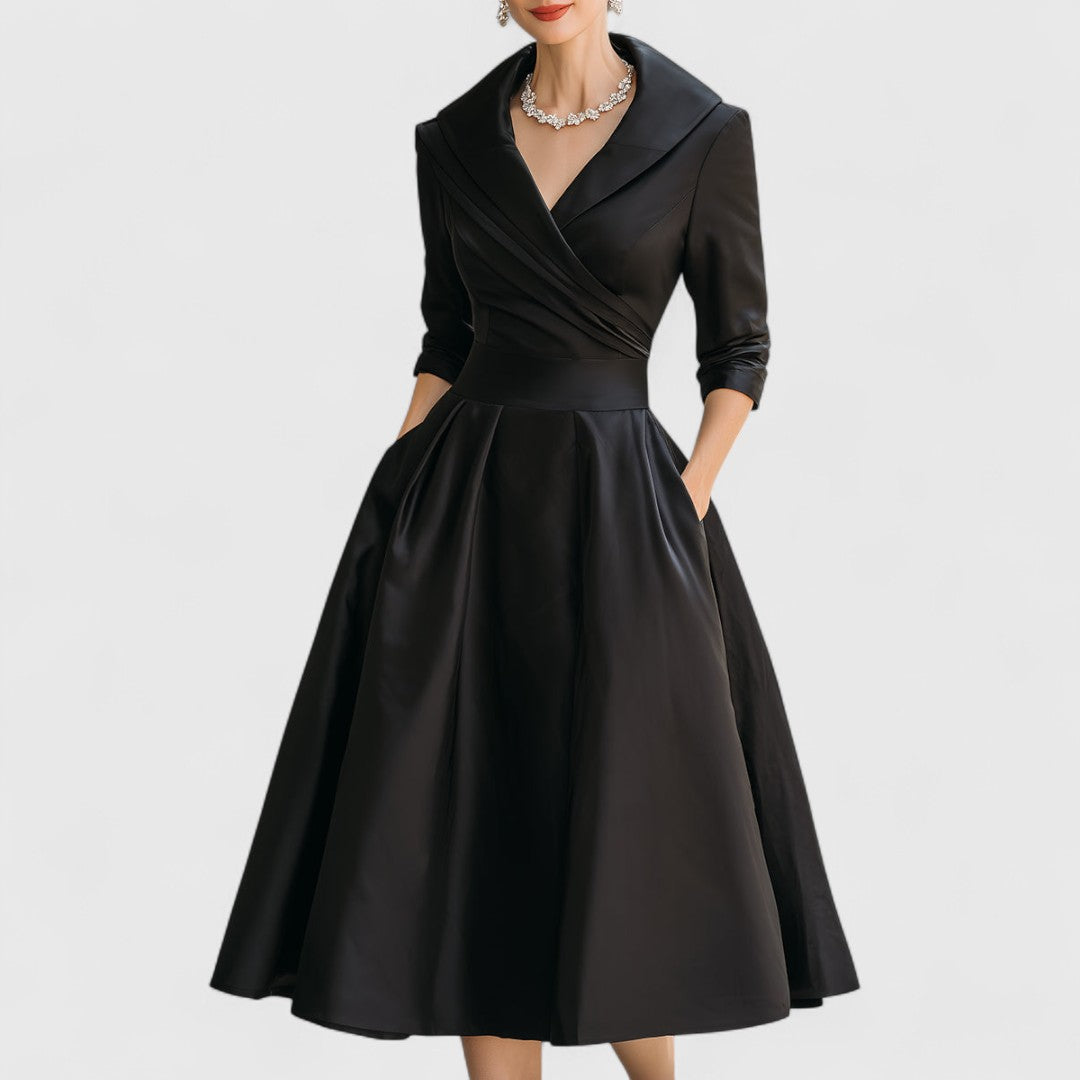 Midi Wrap Dress – Elegant Occasion Silhouette