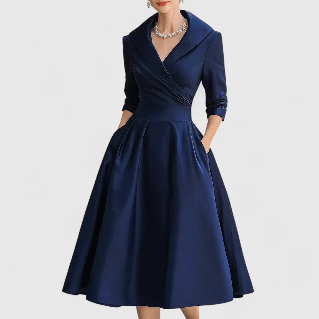 Midi Wrap Dress – Elegant Occasion Silhouette