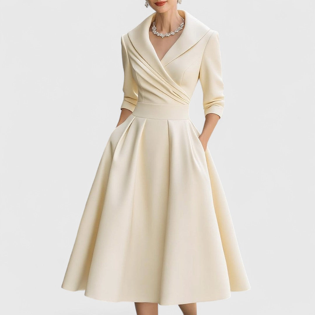 Midi Wrap Dress – Elegant Occasion Silhouette