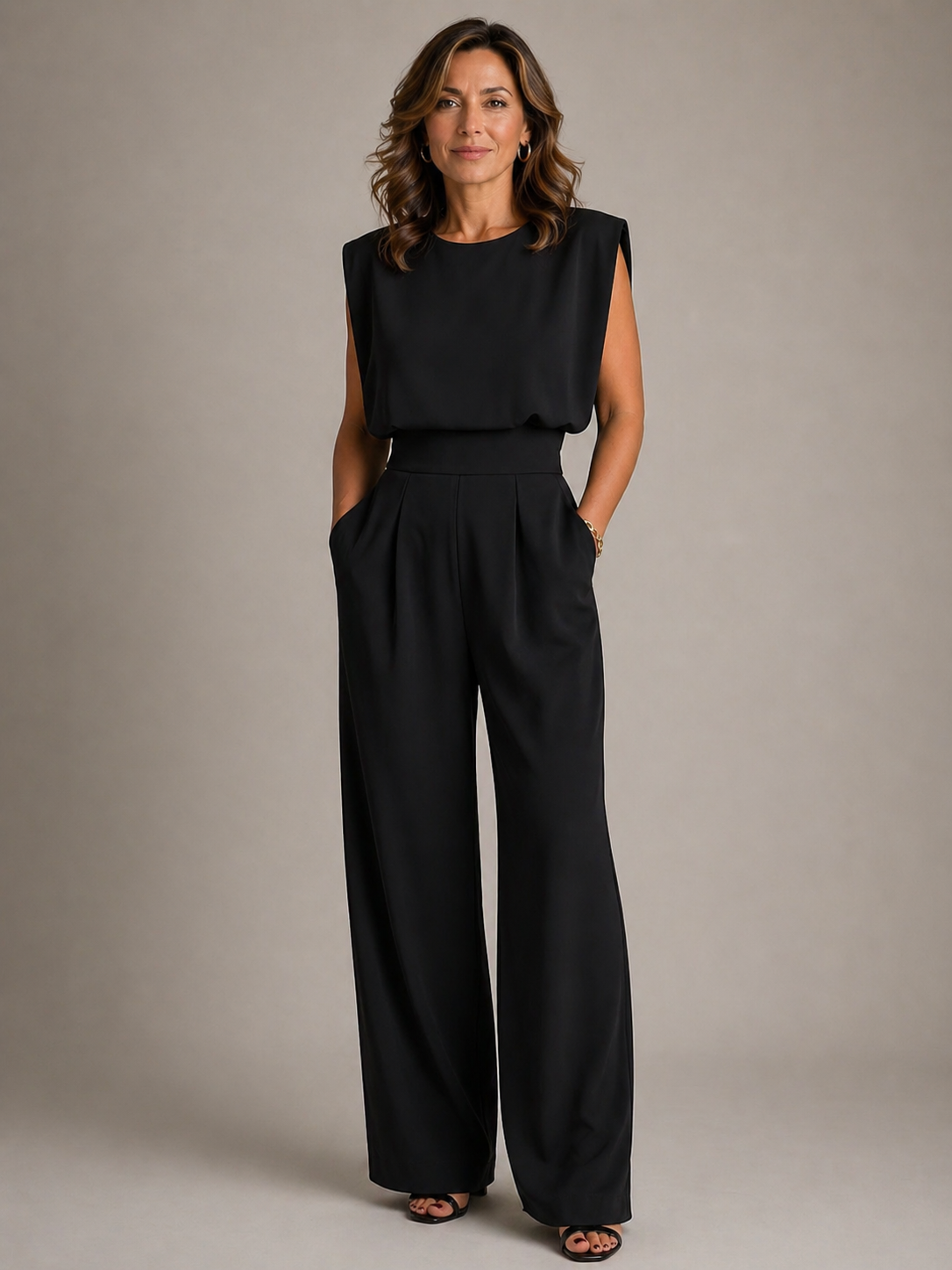 Pleated Jumpsuit – Relaxed Daytime Look