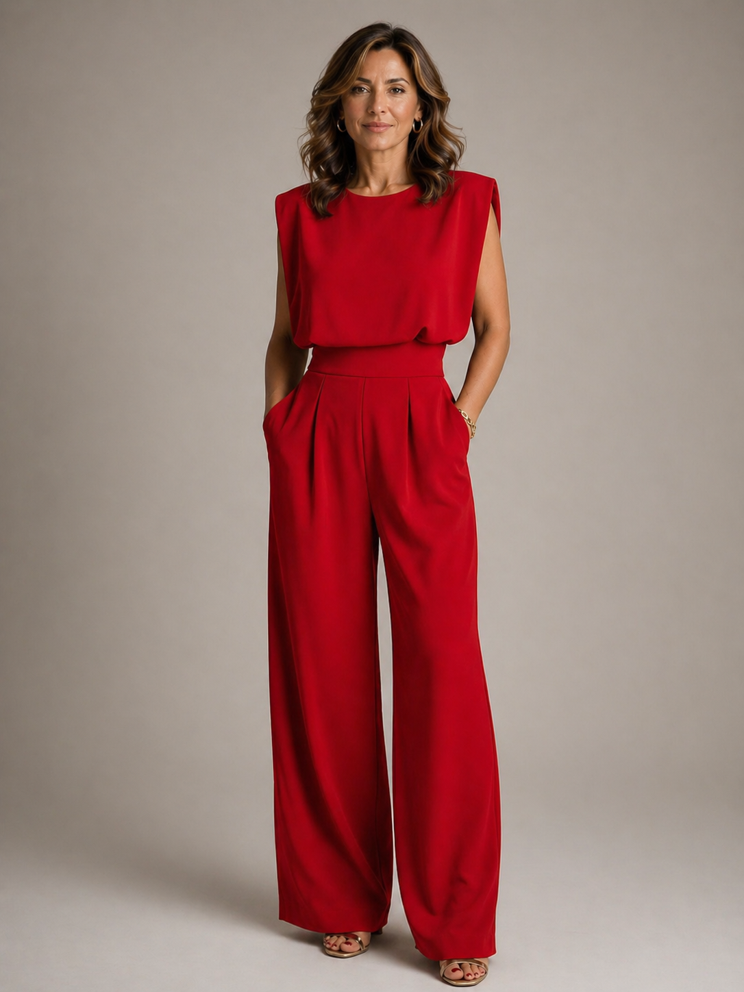 Pleated Jumpsuit – Relaxed Daytime Look